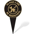 thumbnail image 7 of No Poop Signs for Lawn  No Peeing Dog Sign  Stop Dogs from Pooping or Peeing On Your Lawn Yard Sign Double Sided  Dog Sign, 7 of 7