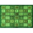 thumbnail image 1 of Ahgly Company Indoor Rectangle Abstract Green Modern Area Rugs, 7' x 10', 1 of 4