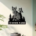 thumbnail image 4 of Custom House Sign Door Plaque Cat Animal Name Plate Customizable Address Sign Wall Decor, 4 of 6