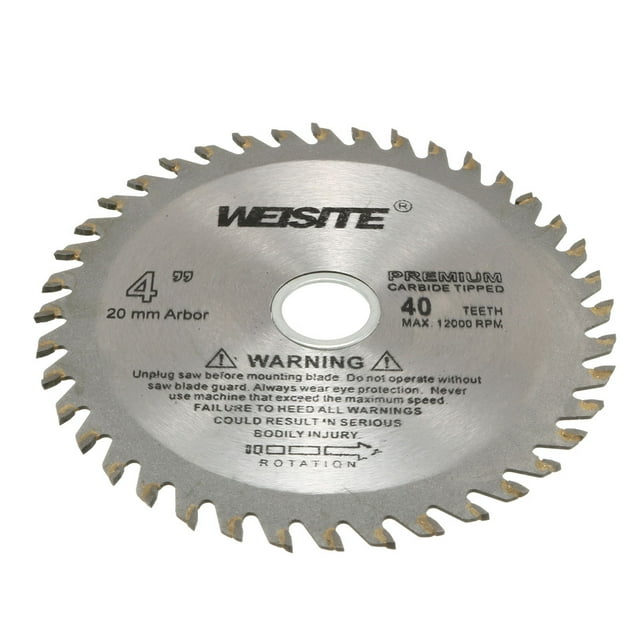 Unique Bargains 40T 4' x 20mm Silver Tone Carbide Circular Slitting Saw Cutter
