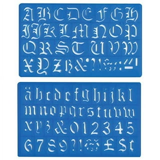 Stencil1 8.5X11 Alphabet Stencil Old English Font