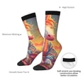 thumbnail image 4 of Fuzoiu Meditating Cute Horse Print Athletic Crew Socks for Men & Women,Casual Crew Socks,Above Ankle Crew Socks for Business, Casual, 4 of 6
