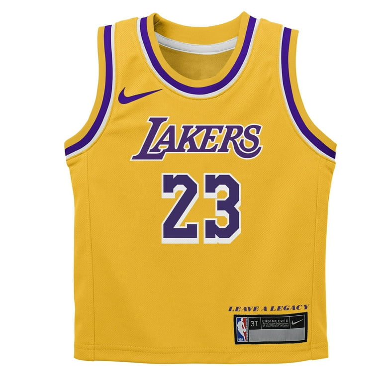 Nike Lebron James Lakers Icon Edition Nba Authentic Jersey in Yellow for  Men