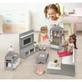 thumbnail image 3 of Badger Basket Doll Media Room Furniture Set for 18 inch Dolls - Gray/White, 3 of 9