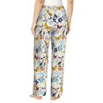 thumbnail image 3 of Daiia Flowers Butterfly Women's Sleep Pant with Pockets and Drawstring,Pajama Pants-X-Large, 3 of 9