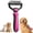 Pink, variant on Deshedding Brush for Dogs and Cats,Undercoat Rake Pet Brush for Long Hair,Professional Deshedding Tool, Ideal For Medium Or Long Haired BreedsGrooming Tool for Thick Coats (Blue)