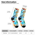thumbnail image 2 of Masiiu Bluey Pattern Adult Crew Socks, Breathable Color-Block Mid-Calf Socks, Comfortable for Daily Wear and Sports, 2 of 6