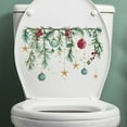 thumbnail image 5 of Christmas Window Clings Holiday Window decals, Christmas Star Hanging Lamp Toilet Stickers Bathroom Toilet Home Decor Stickers, 5 of 7