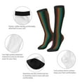 thumbnail image 3 of Balery Colorful Stripes Printed Novelty Socks Men's Women's Crew Socks Sports Socks Knee High Socks Cotton Socks Quirky and Cool Socks, 3 of 9