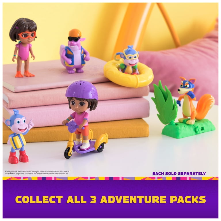 Dora, Zoom & Explore Adventure Pack with Dora & Tico Toy Figures