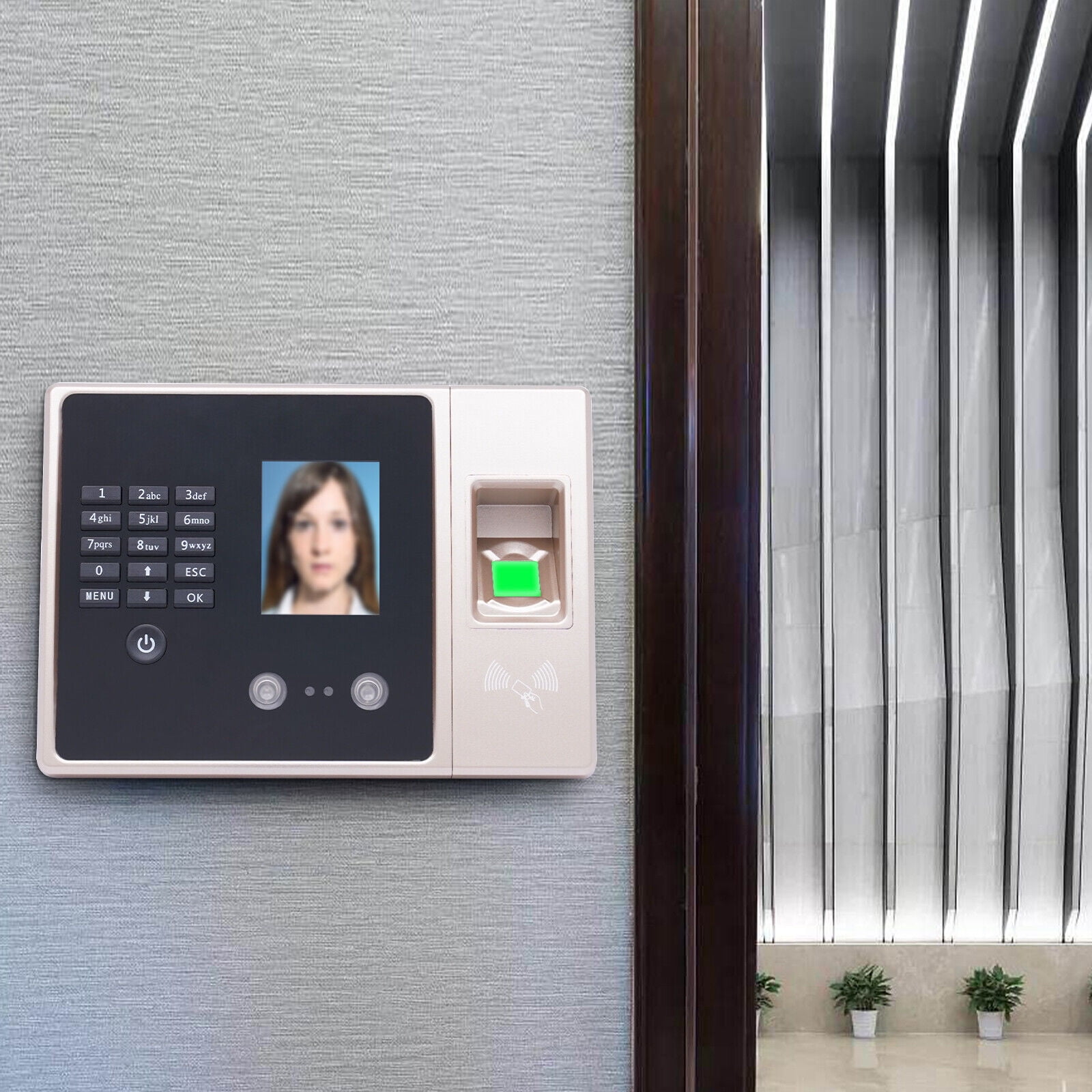 Miumaeov Time Clocks Machine for Employees Attendance Machine Touch