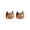 G, variant on 1 Pair Women Stud Earrings Imitation Crystal Gradient Color Cartoon Cat Design Ear Studs Jewelry Gift