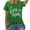 Green, variant on Lkhaha Womens Graphic T Shirts Boy Heart Mom Letter Print Summer Short Sleeve Casual Plus Size Outfits Beige L