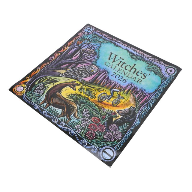 Planificador 2026 Calendario De Brujas Papel Recubierto Calendario Planificador De Brujas Astrológicas Con Hechizos Rituales Fases Lunares