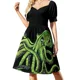 thumbnail image 2 of Vestido retro de manga corta estilo hippie de los años 60 con efecto tie-dye, vestido de fiesta de lujo para mujer, vestido largo para niñas., 2 of 7