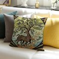 thumbnail image 3 of FCXZI Throw Pillow Cover Horse Zebra Tree Farmhouse Decor 100% Linen 18x18in, 3 of 5