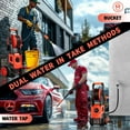 thumbnail image 6 of Electric Pressure Washer 3500 PSI, Max 2.4 GPM with Foam Cannon & 4 Nozzle Tips, Electric Power Washer for Cars, Fences, Driveways, Home, Patios - Powerful Power Washers Electric Powered, 6 of 7