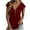 Red womens tops summer, variant on USSUMA Womens Plus Tops and T-Shirts - Lace Summer Tops for Women V Neck Zipper Shirts Lace Shoulder Short Sleeve Summer Tunic Tops Loose Casual Tops Blouses 2022 Beach