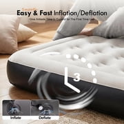 Honeydrill King Size 9 Air Mattress with Headboard, Air Couch Sofa Bed