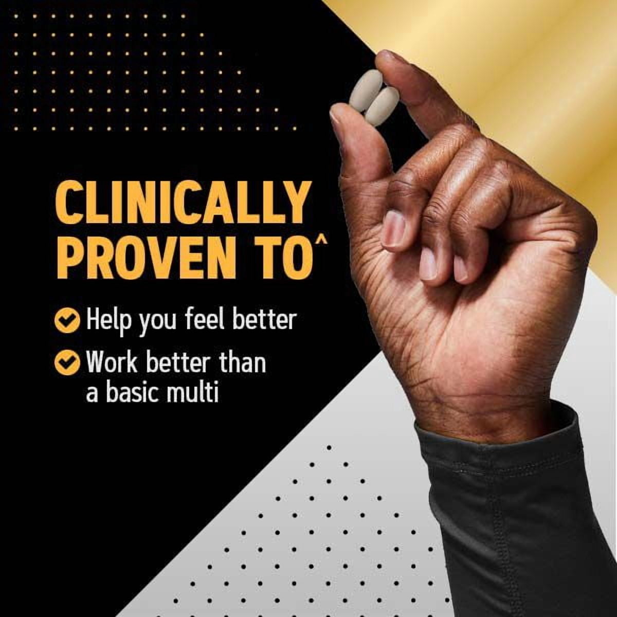 Mega Men Sport Multivitamin Caplets, Clinically Proven to Feel Better, For Athletic Performance Nutrition, Muscle Function, Antioxidants, B Vitamins, 90 Count