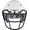 Black, variant on Schutt Vengeance V-EGOP-TRAD Facemask (Scarlet, Carbon Steel)