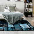 thumbnail image 6 of Luxe Weavers 1007 Turquoise Geometric Modern Area Rug 5x7, 6 of 7