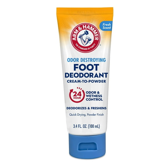 Arm & Hammer Cream To Powder Foot Deodorant 24 Hour Protection Odor & Wetness Protection Apply As Cream Dries To Powder