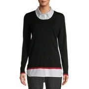 EV1 from Ellen DeGeneres Womens Two-Fer Sweater