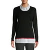 EV1 from Ellen DeGeneres Womens Two-Fer Sweater