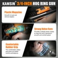 thumbnail image 6 of Kamsin K-SC7E 15 GA Pneumatic Hog Ring Tool with Long Nose, 3/4'' Crown Professional Air C Ring Gun, 6 of 10