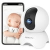 AEWLYLI Baby Monitor Security Camera,WiFi Indoor Camera,360-Degree Smart 1080P Camera, Night Vision for Baby, Pet and Elderly