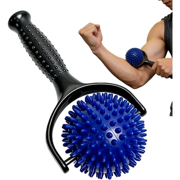 Handheld Muscle Roller with Spiky Balls – Massage Stick for Back, Shoulders, Legs, Calves, and Feet