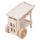 thumbnail image 3 of Mini Carrito De Comedor, Juego De Simulación Mini Carrito De Servicio De Comida Realista Para Niños Para Casa De Muñecas 1/12, 3 of 8