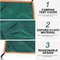 thumbnail image 4 of IBASETOY Professional Waterproof Tent Sun Shelter Dark Green Wear Resistant Portable Outdoor Cover, 4 of 5