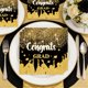thumbnail image 1 of Servilletas para fiesta de graduación | Paquete de 20 servilletas desechables para la mesa, ideales para la decoración de la ceremonia | Vajilla de papel grande de 33 x 33 cm para bebidas y postres, 1 of 8