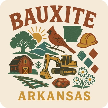 Bauxite Arkansas Keepsakes Souvenir Vinyl Sticker – Destination Travel Keepsake Collectible (3-Inches Wide)
