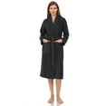 thumbnail image 4 of TowelSelections Women's Robe, Turkish Cotton Terry Shawl Bathrobe X-Large/XX-Large Charcoal, 4 of 5