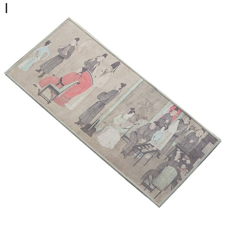 

Farfi Tea Towel Super Absorbent Chinese Style Pattern Painted High-class Fabric Cleaning Rag for Kitchen (Type I)