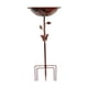 thumbnail image 1 of Baño para pájaros, comedero para pájaros, fácil de diseñar, decoración, baño para pájaros independiente y resistente Mariposa de bronce roja, 1 of 8