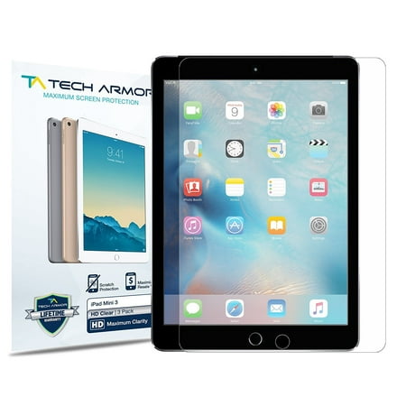 Tech Armor iPad Mini Screen Protector, High Definition HD-Clear Apple iPad Mini 1/2/3 Film Screen Protector