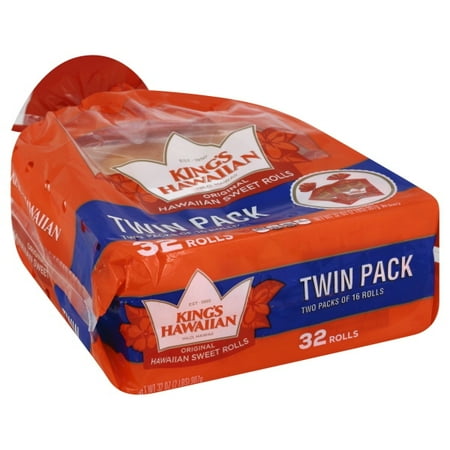Blue Lace Bread - King's Hawaiian Round Hawaiian Sweet Bread, 32 ct
