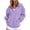 Purples, variant on Quarter Button Sweatshirt Women Collared Fleece Long Sleeve Sweatshirt No Hood Winter Solid Color Loose Casual Pullover Tops with Side Pockets Red XXL