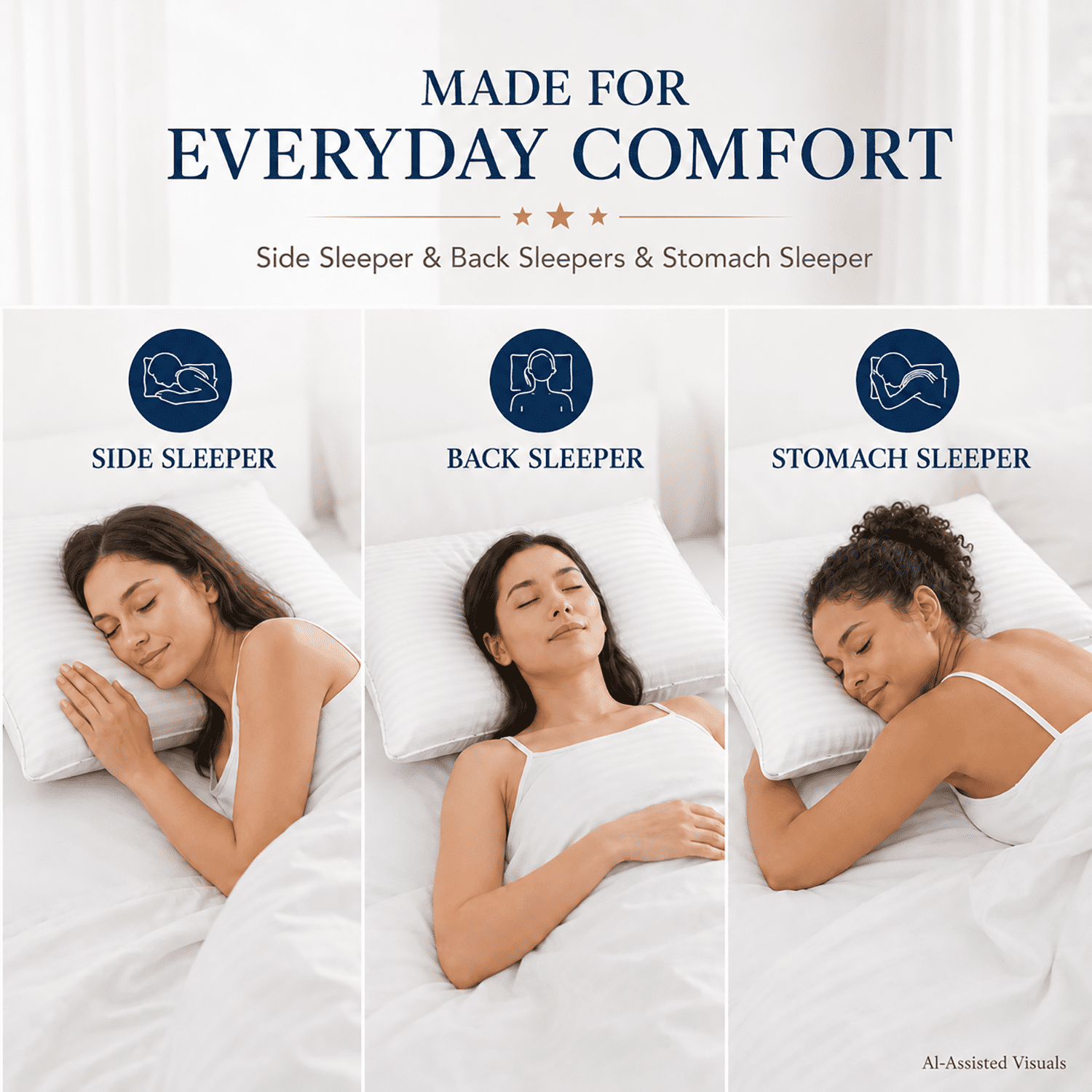 SORMAG Bed Pillows 2 Pack King Size Pillows Set of 2 Hypoallergenic Hotel Gusseted Down Alternative Pillow for Beds Side and Back Sleeper 20 x 36 inches