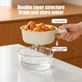 thumbnail image 4 of Best Sellers, Double Layer Strainer Basket with Water Release Ergonomic Grip Versatile for Kitchen Use Rinse and Serve Produce Vegetables, Apartment Essentials, Gifts for Women, 4 of 6