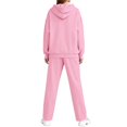 thumbnail image 3 of Niaviben Sweatpants and Hoodie Set for Women Jogger Sets for Women 2 Piece Long Sleeve Set Sweatshirts for Women Trendy Womens Sweatshirt Long Sweatshirts for Women Fall Sweatshirt Pink XL, 3 of 9