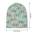 thumbnail image 5 of Beanie Hats for Men and Women, Bicycle Bikes Patterns Adult Unisex Knit Hat Winter Warm Skull Cap, 5 of 7