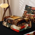 thumbnail image 5 of Erosebridal Vintage Deer Mallard Duck Zipper Twin Comforter Sets with Fitted Sheet and 2 Pillowcases for Boys Men, Rustic US Flag Zipper Bedding Set, Black Reversible, 4-Piece, 5 of 7