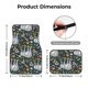 thumbnail image 5 of Fotbe Cute Sloth Juego de 4 Tapetes para Auto con Estampado – Alfombrillas de Goma Reforzada, Diseño Antideslizante, Protección para Todo el Año – Vehículos, Autos, Camionetas y SUVs, 5 of 7