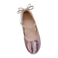 thumbnail image 2 of FLMEI Little Big Girls Leather Shoes for Kids Toddler Dance Performance Flat Shoes Baby Soft Sole Shiny Princess Shoes for Girls, 2 of 9