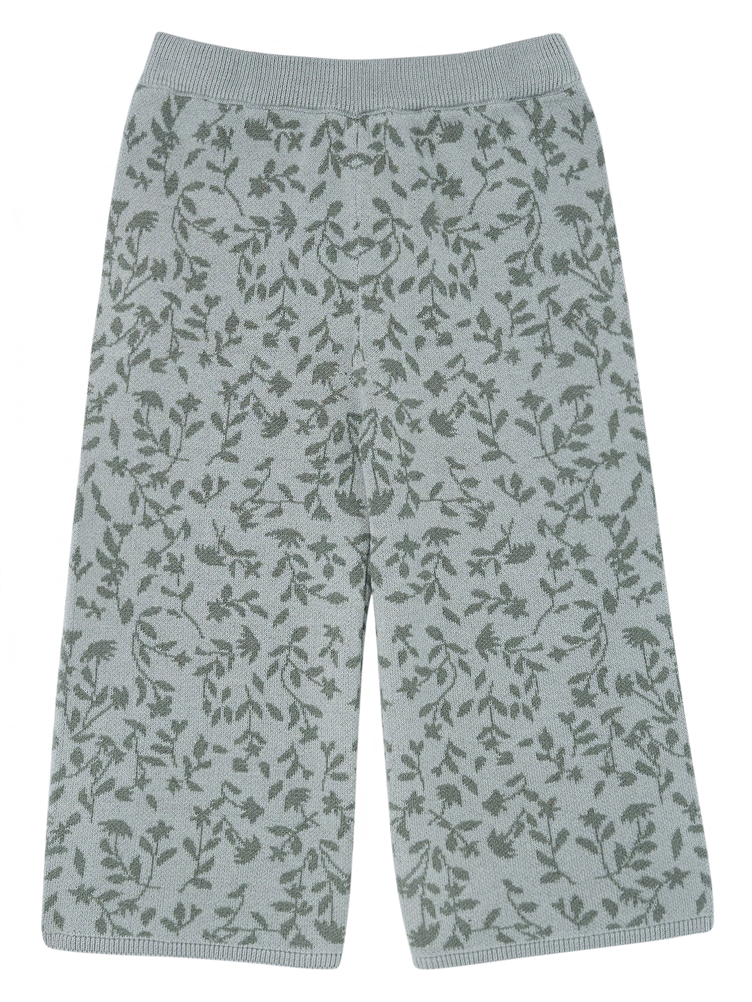 Modern Moments by Gerber Toddler Girl Jacquard Sweater Knit with Wide Leg Pant Set, Sizes 12M-5T